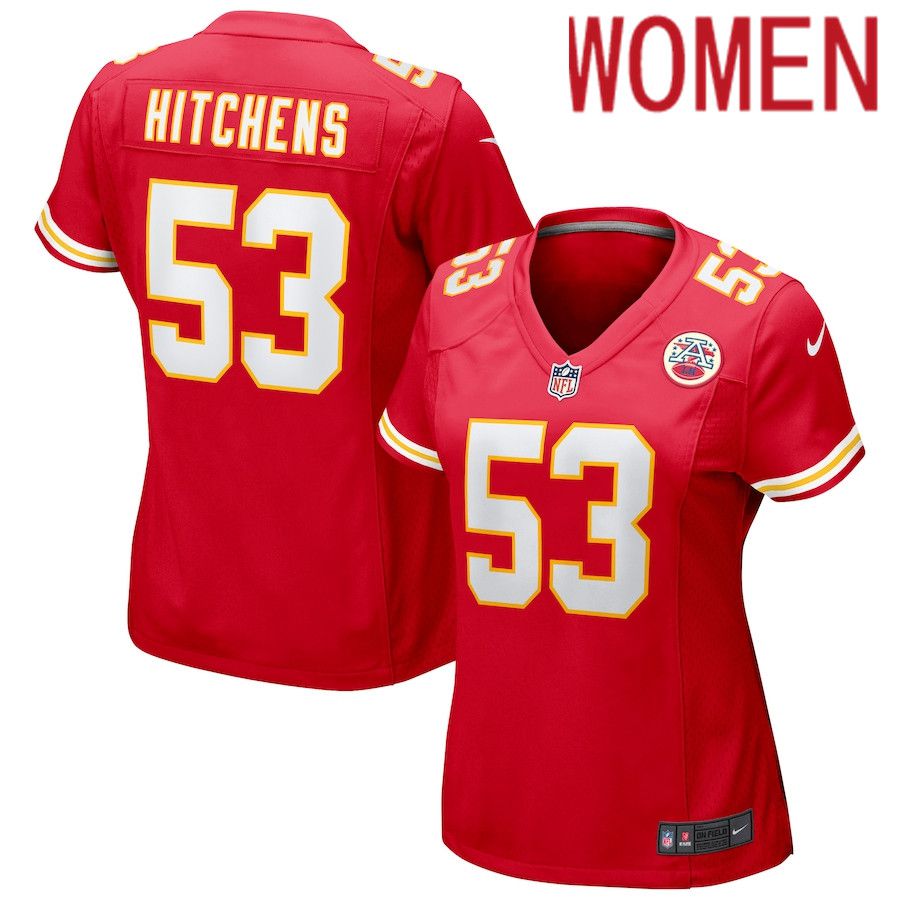 Women Kansas City Chiefs 53 Anthony Hitchens Nike Red Game NFL Jersey
